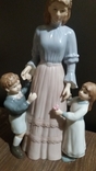 Винтажный фарфор Англии Мама с детьми, фото №2