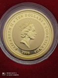 10 долларов 2008 Острова Кука 1/4 oz 999,9 тираж 12000, фото №7