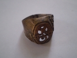 Перстень печатка с вензелем, фото №3