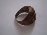Перстень печатка с вензелем, фото №6