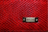 Кожаный красный кошелек, фото №8