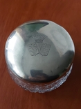 Солонка серебро хрусталь, фото №4