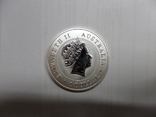 Серебряная монета Елизавета 2 Англия 2015г. Серебро 999 пробы вес 1 унция, фото №2