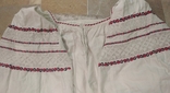 Черниговская сорочка сверху коленкор,низ полотно(выбита белым по белому)., фото №5