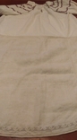 Сорочка выбита белым по белому.(сверху коленкор низ полотно), фото №3