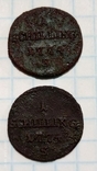 1 шиллинг 1774 р. "S"  2 шт., фото №2