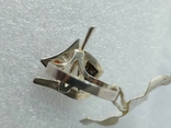 Кольцо кораблик серебро 925 пробы Янтарь, фото №10