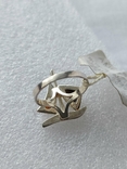 Кольцо кораблик серебро 925 пробы Янтарь, фото №11