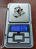 Кольцо кораблик серебро 925 пробы Янтарь, фото №13
