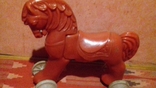 Детская игрушка каталка лошадка конь ссср, фото №2