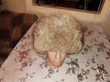 Женская шапка-кубанка из чернобурки 56-58 р-р, фото №3