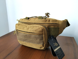 Сумка бананка (поясная сумка) с ремнём Tactical Койот, фото №4