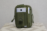 Тактическая универсальная сумка - с ремнём Mini warrior с системой M.O.L.L.E (Олива), фото №2