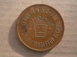 Настольная медаль Китайского Университета 1950 год, фото №3