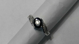  Кольцо серебряное 925 натуральный сапфир, цирконий., фото №6