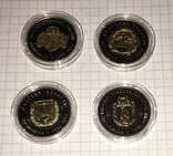 Лот монет 5 гривень: області / 2014 рік – 1 шт, 2017 рік – 3 шт., фото №3