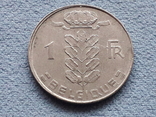 Бельгия 1 франк 1975 года, фото №2