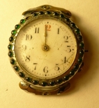 Старинные швейцарские часы с камнями на корпусе, фото №2