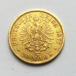 20 марок 1877 года. Гамбург., фото №3