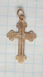 Крестик золотой 56 пр., фото №2