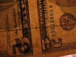 Чотири пятидоларових банкноти не різані., фото №9