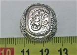 Кольцо перстень серебро СССР 875 проба 5,58 грамма 17,5 размер, фото №5