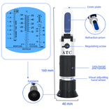Рефрактометр тестер антифриза теплоносителя электролита AdBlue ATC, фото №4
