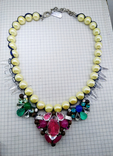 Ожерелье с жемчугом и камнями Swarovski, RADA ITALY. 135 грамм, фото №10