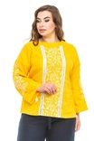 Блуза жіноча Елен (льон жовтий), фото №2