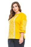 Блуза жіноча Елен (льон жовтий), фото №3