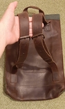 Рюкзак унисекс из натуральной кожи Crazy Horse, винтажный, фото №5