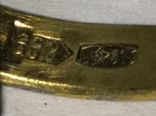 Кольцо 875 пр с позолотой, фото №5