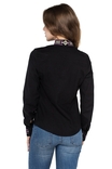 Блуза жіноча Веста (стрейч-льон чорний), photo number 3