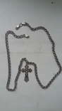 Серебрянная цепочка с крестиком.Бисмарк., фото №5