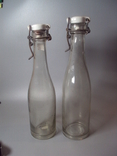 Beer bottle with porcelain stopper lot 2 pcs, photo number 2