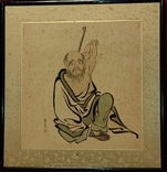 "Самурай",шёлк/тушь,начало 20 века, Япония, фото №2