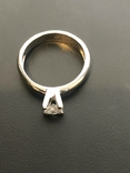Кольцо з билого золота з Бриллиантом, фото №6