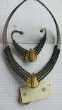 Набор. Ожерелье, браслет, серьги., фото №6