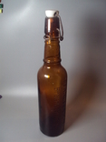 Beer bottle pfandflasche braunschweig dortmunder union bier with porcelain stopper 0.5 l, photo number 2