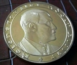 Медаль 1933 року Німеччина.Копія пробної.Позолота 999, фото №3