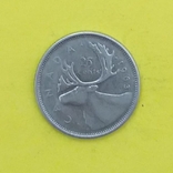 Канада 25 центов, 1963р. Срібло., фото №3