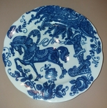 Настенная тарелка Синий конь, Снегурочка. Дулево, фото №2