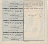 1913г, пай в 1.000 руб., Щедровского свеклосахарного завода. Тираж 400 шт, фото №5