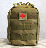 Тактическая универсальная сумка - подсумок, аптечка mini warrior (койот), фото №2