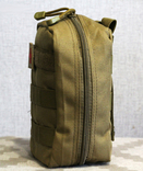 Тактическая универсальная сумка - подсумок, аптечка mini warrior (койот), photo number 7