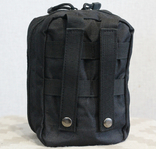 Тактическая универсальная сумка - подсумок, аптечка mini warrior (Черная), фото №8