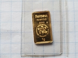 Gold bar 1 gram, 999.9, Pravex-Bank., photo number 8