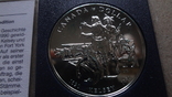 1 доллар 1990 Канада Экспедиция Генри Келси Сертификат серебро, фото №2