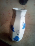 Декларативная фарфоровая ваза "Синие цветы", фото №4