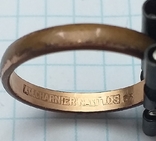 Bronze ring with gilding "Am charnier nahtlos", photo number 2